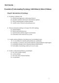 Test Bank-Essentials of Understanding Psychology 14th Edition By Robert Feldman-100&percnt; verified REVISED EDITION 2024&sol;2025-