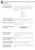 HRM Employee Training &sol; Score 100&percnt; &sol; 2025 Update &sol; Types Benefits Challenges Guide