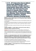 17-70 &ndash; NY Independent General Adjuster License Exam Updated 2026 &vert; 250&plus; Practice Questions & Verified Answers &vert; Comprehensive Study Guide&comma; Exam Prep Test Bank&comma; New York Insurance Law&comma; Property & Casualty Claims&comma; Policy Coverage Analysis&comma; Claims Investiga