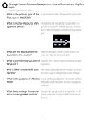 Strategic HRM Concepts &sol; Score 100&percnt; &sol; 2025 Update &sol; Course Overview Guide
