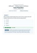 CWB Level 1 Exam Prep &lpar;Latest 2026 &sol; 2027 Update&rpar; Questions and Verified Answers &vert; 100&percnt; Correct &vert; Grade A