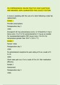 PN COMPREHENSIVE ONLINE PRACTICE EXAM QUESTIONS &NewLine;AND ANSWERS 100&percnt; GUARANTEED PASS 2026&sol;27 EDITION