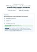 CWB Welding Inspector Level 1 Exam &lpar;Latest 2026 &sol; 2027 Update&rpar; Questions and Verified Answers &vert; 100&percnt; Correct &vert; Grade A