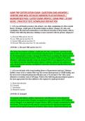AANP FNP CERTIFICATION EXAM&ndash; QUESTIONS AND ANSWERS &vert; &NewLine;VERIFIED AND WELL DETAILED ANSWERS PLUS RATIONALES &vert; &NewLine;GUARANTEED PASS &vert; LATEST EXAM UPDATE &vert; EXAM PREP &vert; STUDY &NewLine;GUIDE &vert; PRACTICE TEST&vert; DOWNLOAD INSTANT PDF 