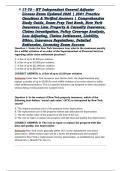 17-70 &ndash; NY Independent General Adjuster License Exam Updated 2026 &vert; 250&plus; Practice Questions & Verified Answers &vert; Comprehensive Study Guide&comma; Exam Prep Test Bank&comma; New York Insurance Law&comma; Property & Casualty Insurance&comma; Claims Investigation&comma; Policy Coverage A