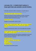 LSUS MHA 705 1 2 POWER POINTS MODULE 3 EXAM QUESTIONS AND ANSWERS &lpar;SOLVED PAPERS&rpar;