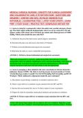 MEDICAL-SURGICAL NURSING&colon; CONCEPTS FOR CLINICAL JUDGEMENT &NewLine;AND COLLABORATIVE CARE&comma;11TH EDITION EXAM&ndash; QUESTIONS AND &NewLine;ANSWERS &vert; VERIFIED AND WELL DETAILED ANSWERS PLUS &NewLine;RATIONALES &vert; GUARANTEED PASS &vert; LATEST EXAM UPDATE &vert; EXAM &NewLine;PREP &vert; STUDY GUIDE &vert; PRACT