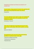 PERIOPERATIVE NURSING QUESTIONS AND ANSWERS 26&sol;27 &NewLine;ASSURED PASS