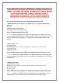 MHA 708 EXAM A HEALTHCARE POLICY NEWEST 2026 ACTUAL&NewLine;EXAM&vert; LSUS MHA 708 EXAM A REVIEW WITH COMPLETE REAL&NewLine;EXAM QUESTIONS AND CORRECT VERIFIED CORRECT&NewLine;ANSWERERS&sol; ALREADY GRADED A&plus; &lpar;MOST RECENT&excl;&excl;&rpar;&NewLine;