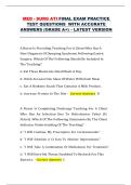 ATI Medical-Surgical Final Exam &ndash; ATI Medical-Surgical Nursing &ndash; Comprehensive Final Practice Questions with Accurate Answers Study Guide