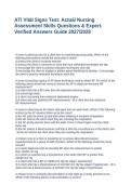 ATI Vital Signs Test Questions&comma; Answers and Rationales Study Guide 2027&sol;2028