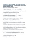 Arizona FFA Nursery Landscape CDE Exam Questions&comma; Answers and Study Guide 2027&sol;2028