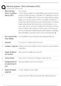 SACA C-201 Electrical Systems 1 Certification &sol; 2025-2026 Practice Exam & Study Guide &sol; Score 100&percnt; with Verified Questions&NewLine;&NewLine;