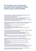 ATI Vital Signs Test Questions&comma; Answers and Rationales Study Guide 2027&sol;2028