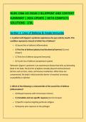 NURS 3366 AO EXAM 2 BLUEPRINT AND CONTENT &NewLine;SUMMARY &vert; 2026 UPDATE &vert; WITH COMPLETE &NewLine;SOLUTIONS - UTA&period; 
