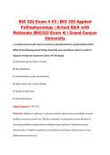 BIO 322 Exam 4 V1&ndash;V3 &vert; BIO 322 Applied Pathophysiology &vert; Grand Canyon University &vert; Actual Q&A with Rationale &lpar;BIO322 Exam 4&rpar;