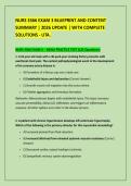 NURS 3366 EXAM 3 BLUEPRINT AND CONTENT &NewLine;SUMMARY &vert; 2026 UPDATE &vert; WITH COMPLETE &NewLine;SOLUTIONS - UTA&period; 