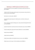 MSN 610 Exam &vert; UPDATED Questions with 100&percnt; Correct Answers&NewLine;