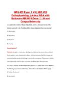NRS 455 Exam 1 V1&ndash;V3 &vert; NRS 455 Pathophysiology &vert; Grand Canyon University &vert; Actual Q&A with Rationale &lpar;NRS455 Exam 1&rpar;
