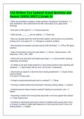 CNA Written Test Updated Actual Question and&NewLine;Answer &lpar;2026&sol;2027&rpar; &vert; Grade A&plus;&NewLine;