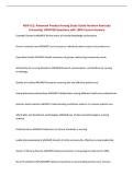 MSN 612&colon; Advanced Practice Nursing Study Guide Northern Kentucky&NewLine;University&vert; UPDATED Questions with 100&percnt; Correct Answers