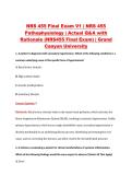 NRS 455 Final Exam V1&ndash;V3 &vert; NRS 455 Pathophysiology &vert; Grand Canyon University &vert; Actual Q&A with Rationale &lpar;NRS455 Final Exam&rpar;