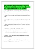 CSET Multiple Subjects Subtest 2 Science&semi;&NewLine;Mathematics Updated Actual Exam Question&NewLine;and Answer &lpar;2026&sol;2027&rpar; &vert; A&plus; Verified