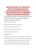 NUR 641EA Exam 3 V3 &vert; NUR 641EA &NewLine;Advanced Pathophysiology and &NewLine;Pharmacology for Nurse Educators &vert; &NewLine;Actual Q&A with Rationale &lpar;NUR641EA &NewLine;Exam 3&rpar; &vert; Grand Canyon University 