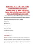NUR 641EA Exam 4 V1 &vert; NUR 641EA &NewLine;Advanced Pathophysiology and &NewLine;Pharmacology for Nurse Educators &vert; &NewLine;Actual Q&A with Rationale &lpar;NUR641EA &NewLine;Exam 4&rpar; &vert; Grand Canyon University