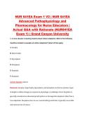 NUR 641EA Exam 1 V2 &vert; NUR 641EA &NewLine;Advanced Pathophysiology and &NewLine;Pharmacology for Nurse Educators &vert; &NewLine;Actual Q&A with Rationale &lpar;NUR641EA &NewLine;Exam 1&rpar; &vert; Grand Canyon University &NewLine;1&period; A nurse educator is teaching students about cellular adaptation&period; Which of th