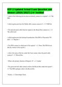 OTP 2 Updated Actual Exam Question and&NewLine;Answer &lpar;2026&sol;2027&rpar; &vert; A&plus; Verified
