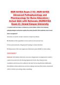 NUR 641EA Exam 2 V2 &vert; NUR 641EA &NewLine;Advanced Pathophysiology and &NewLine;Pharmacology for Nurse Educators &vert; &NewLine;Actual Q&A with Rationale &lpar;NUR641EA &NewLine;Exam 2&rpar; &vert; Grand Canyon Universit