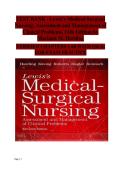Lewis's Medical-Surgical Nursing&comma; 11th Edition&colon; Test Bank &vert; Premium Practice Exam Questions &semi; Verified Answers for Nursing Success