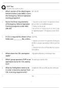 EVIP Test &sol; Emergency Vehicle & EV Infrastructure Certification 2025-2026 &sol; Score 100&percnt; with Practice Questions & Study Guide&NewLine;&NewLine;
