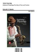 Test Bank for Anatomy and Physiology The Unity of Form and Function 10th Edition by Kenneth S&period; Saladin &vert; 9781265328627&vert; 2023&sol;2024 &vert; Chapter 1-29 &vert; All Chapters with Answers and Rationals