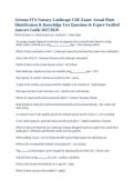 Arizona FFA Nursery Landscape CDE Exam Questions&comma; Answers and Study Guide 2027&sol;2028