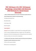 PSY 102 Exam 4 V1&ndash;V3 &vert; PSY 102 General Psychology &vert; Grand Canyon University &vert; Actual Q&A with Rationale &lpar;PSY102 Exam 4&rpar;