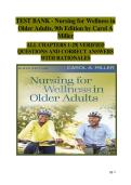 Nursing for Wellness in Older Adults&comma; 9th Edition &colon; Verified Test Bank &semi; Practice Questions&comma; Accurate Answers & Rationales &vert; Chapters 1&ndash;29 &vert; Nursing Exam Review Guide