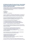 ATI Medical-Surgical Proctored Exam Questions&comma; Answers and Rationales 2027&sol;2028