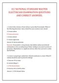 ICC NATIONAL STANDARD MASTER &NewLine;ELECTRICIAN EXAMINATION QUESTIONS &NewLine;AND CORRECT ANSWERS&period; 