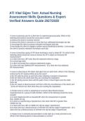 ATI Vital Signs Test Questions&comma; Answers and Rationales Study Guide 2027&sol;2028