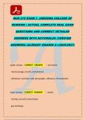NUR 215 EXAM 3  &lpar;ARIZONA COLLEGE OF &NewLine;NURSING &rpar; ACTUAL COMPLETE REAL EXAM &NewLine;QUESTIONS AND CORRECT DETAILED &NewLine;ANSWERS WITH RATIONALES &lpar;VERIFIED &NewLine;ANSWERS&rpar; &vert;ALREADY GRADED A&plus;&lpar;2026&sol;2027&rpar;