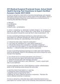 ATI Medical-Surgical Proctored Exam Questions&comma; Answers and Rationales 2027&sol;2028&NewLine;
