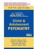  Concise Guide to Child and Adolescent Psychiatry &lpar;Concise Guides&rpar; Complete Test Bank  5th  Edition&period; by Mina K&period; Dulcan &comma; Rachel R&period; Ballard &comma; Poonam Jha&comma; Julie M&period; Sadhu &vert; ISBN &colon; 9781615370788 &vert; Chapter 1-65  &vert; All Chapters 