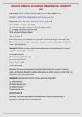 WGU D102 FINANCIAL ACCOUNTING FINAL OBJECTIVE ASSESSMENT&NewLine;TEST&NewLine;