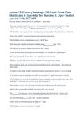 Arizona FFA Nursery Landscape CDE Exam Questions&comma; Answers and Study Guide 2027&sol;2028
