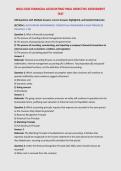 WGU D102 FINANCIAL ACCOUNTING FINAL OBJECTIVE ASSESSMENT&NewLine;TEST