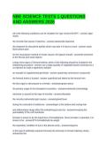 NBE SCIENCE TESTS 1 QUESTIONS AND ANSWERS 2026