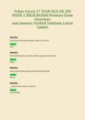 Felipe Garcia 57 YEAR OLD NR 509&NewLine;WEEK 5 HIGH BLOOD Pressure Exam&NewLine;Questions&NewLine;and Answers Verified Solutions Latest&NewLine;Update