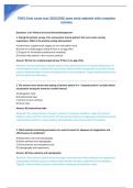 TNCC final exam test 2025&sol;2026 open book updated with complete &NewLine;solution